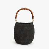 Pot de Miel, Black with Bamboo Handle