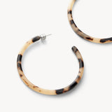 Large Hoops, Blonde Tortoise