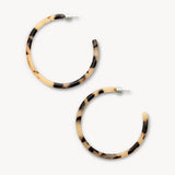 Large Hoops, Blonde Tortoise