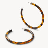 Large Hoops, Classic Tortoise