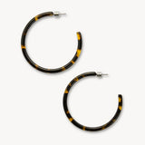 Large Hoops, Dark Tortoise