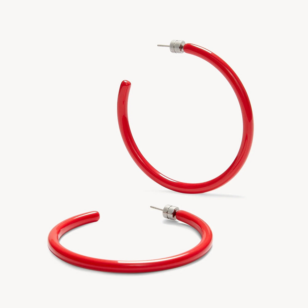 Large Hoops, Ruby