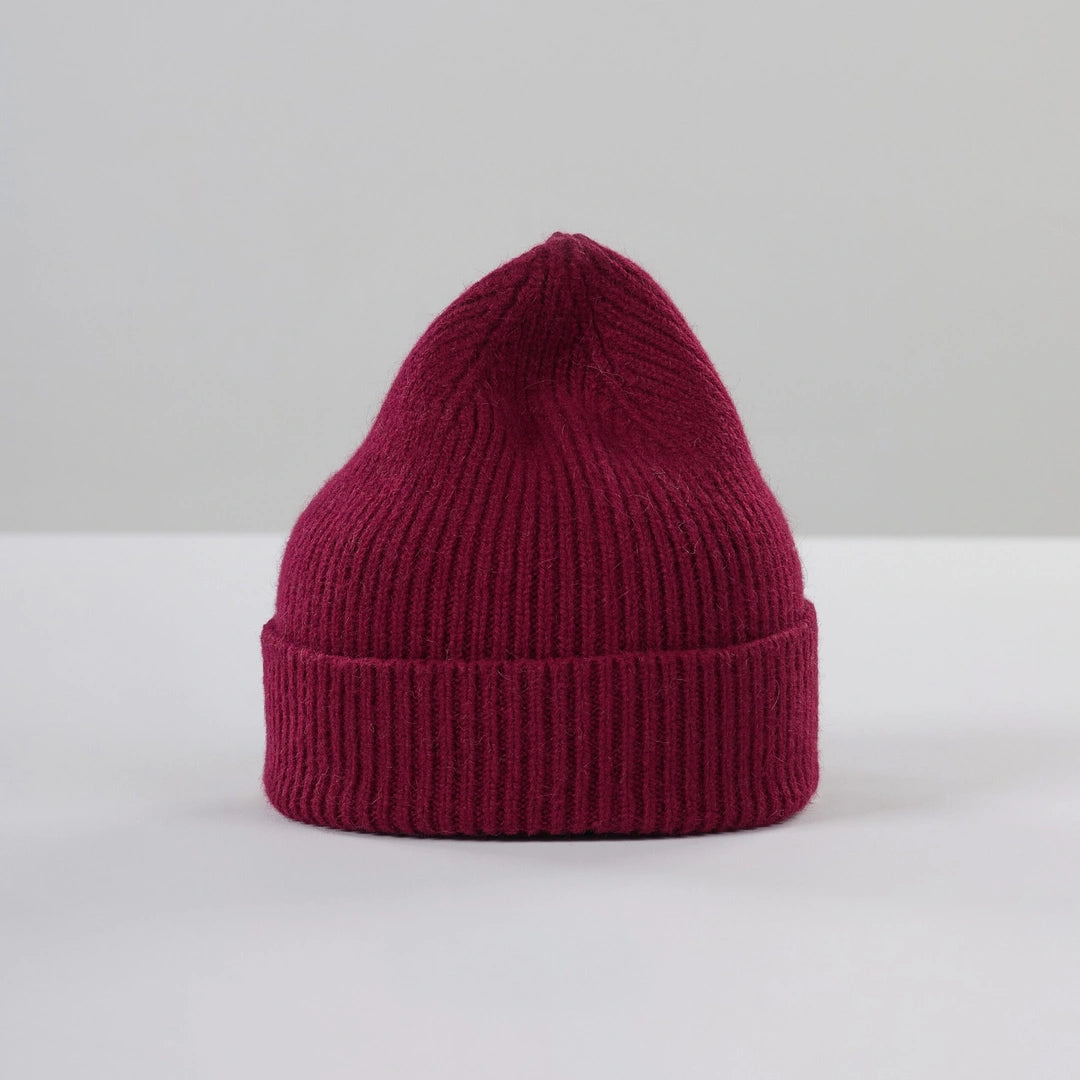 Wool Beanie, Wine