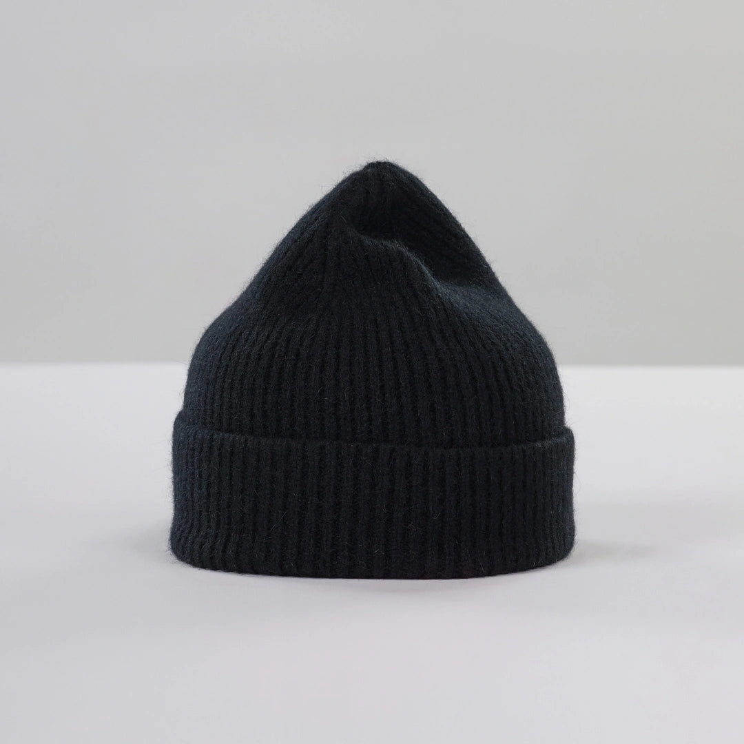 Wool Beanie, Onyx