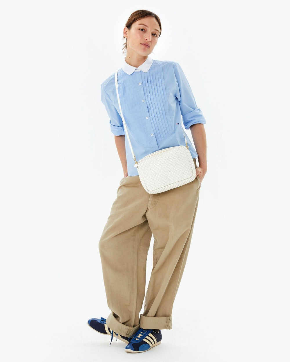 Marisol Bag, Brie Diagonal Woven