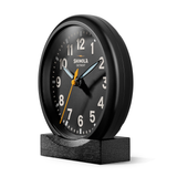 Runwell 6" Desk Clock, Matte Black / Black