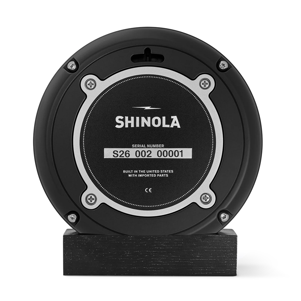 Runwell 6" Desk Clock, Matte Black / Black