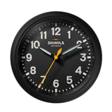 Runwell 6" Desk Clock, Matte Black / Black