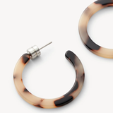 Mini Hoops, Ash Blonde Tortoise