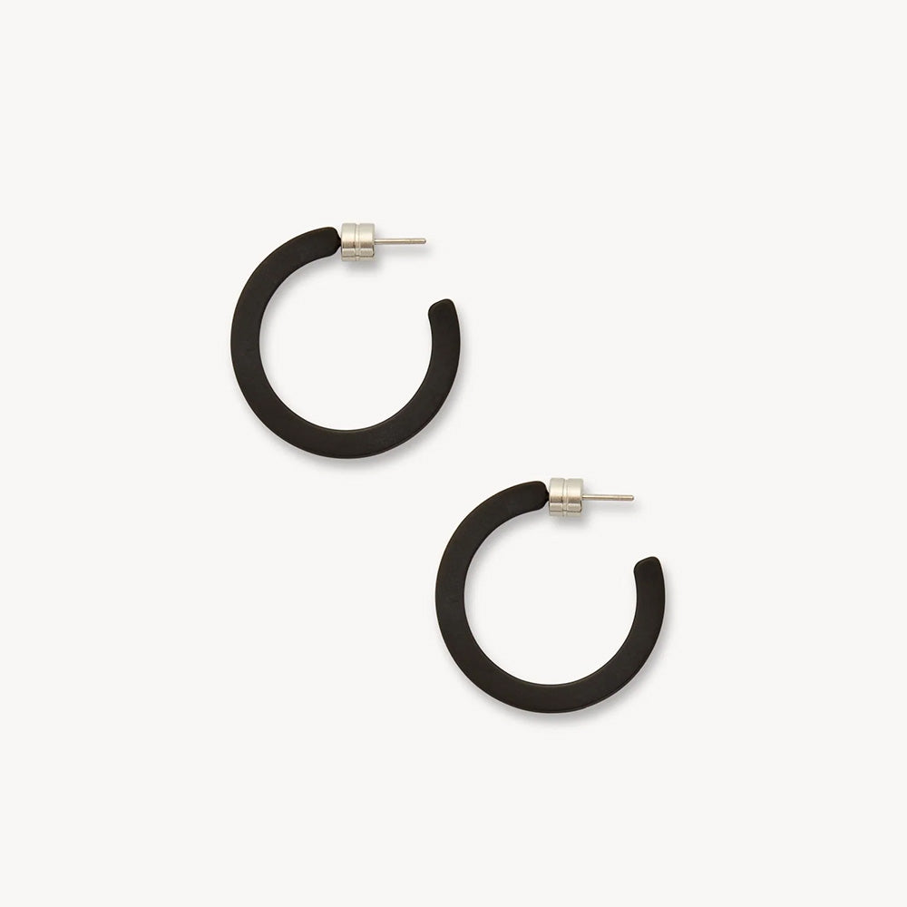 Mini Hoops, Black Matte