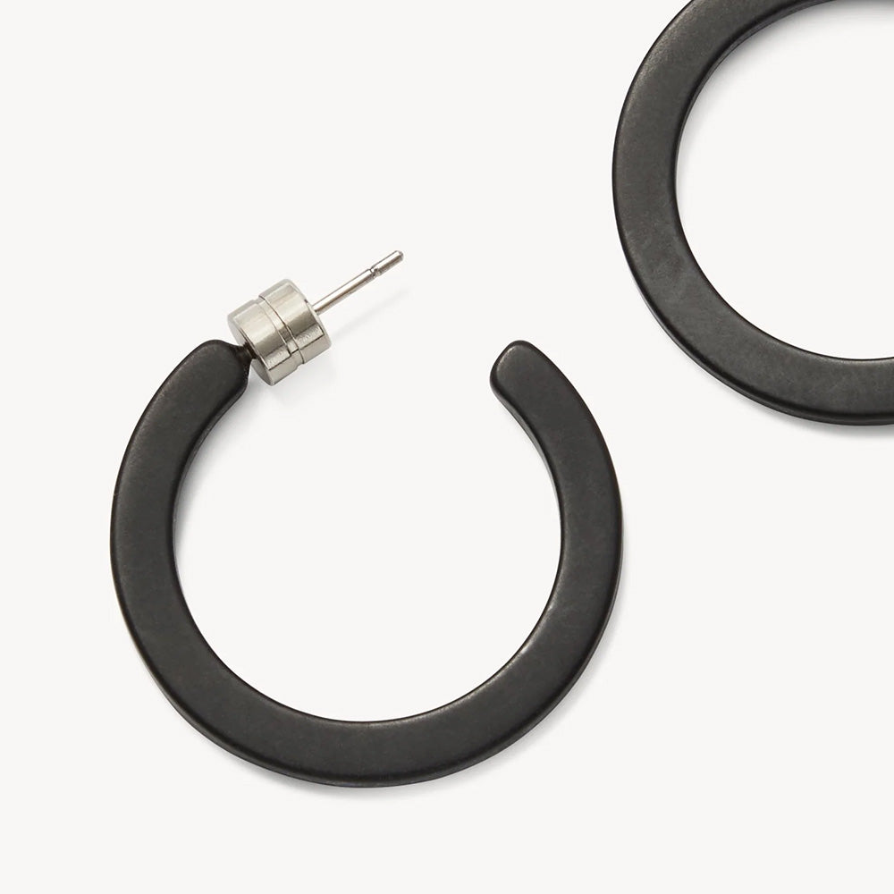 Mini Hoops, Black Matte