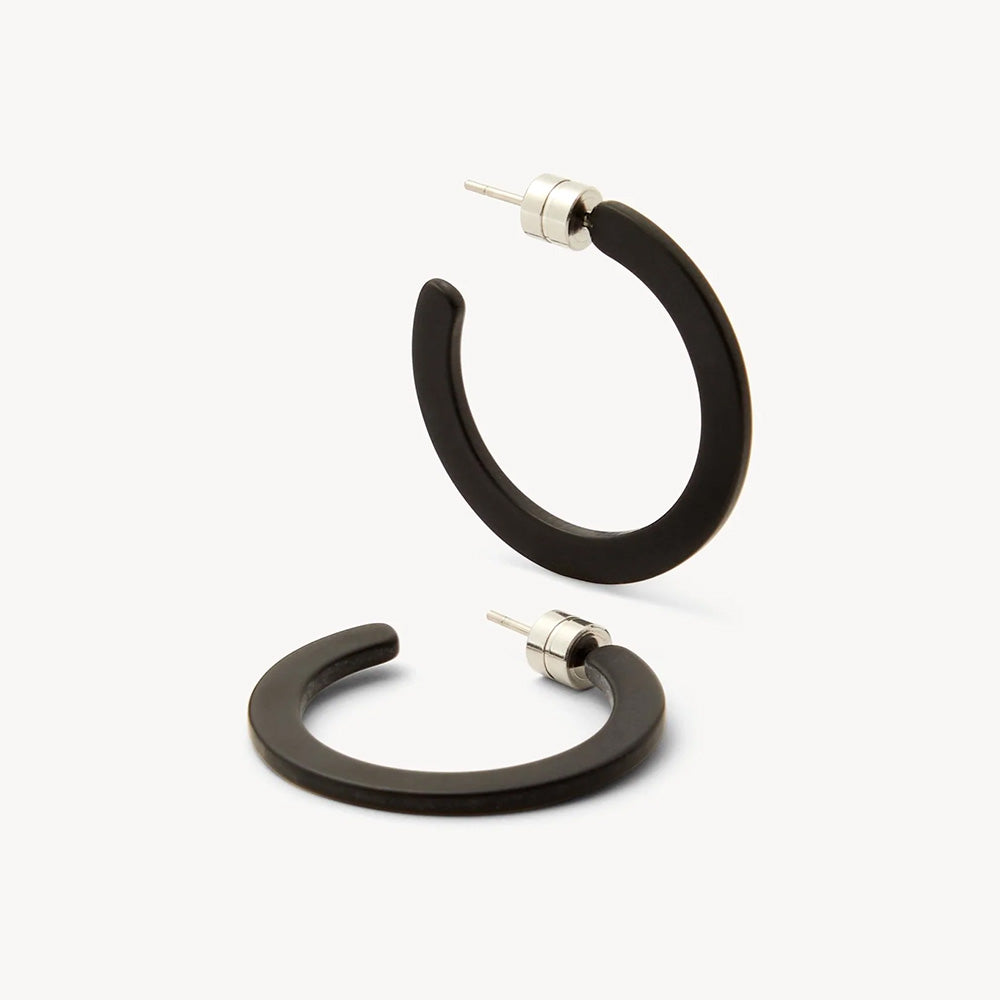 Mini Hoops, Black Matte