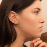 Sophie d'Agon | Miniflower Hoop Earrings 3, Mist