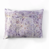 Abstract Botanically Dyed Silk Pillowcase, Purple