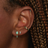 Opal and Tourmaline Stela Earrings