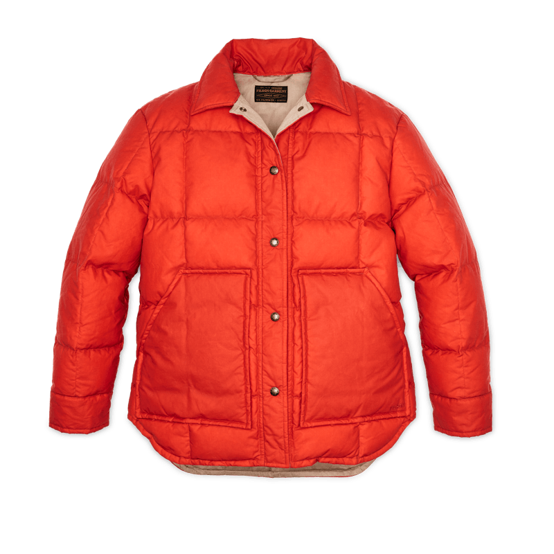 Women's Waxed Down Barn Coat, Campfire