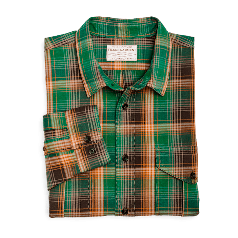 Lightweight Alaskan Guide Shirt, Yellow / Green / Gray Plaid