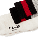 1970s Logger Thermal Socks, Black and Red