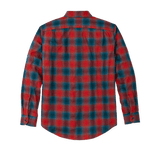 Flannel Service Shirt, Smoked Red and Legion Blue Plaid