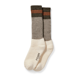 1970s Logger Thermal Socks, Green Brown