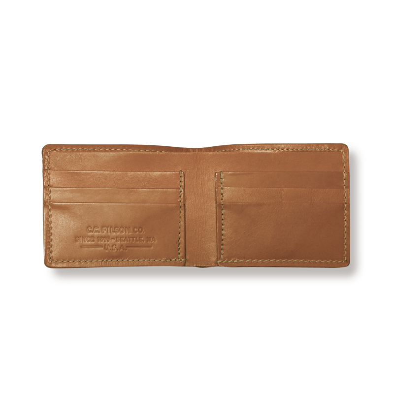 FILSON leather high quality zip wallet (dark brown)