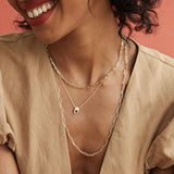 Denim Sapphire Slider Necklace