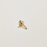 Bezel Set Petite Diamond Stud Earring (Single)