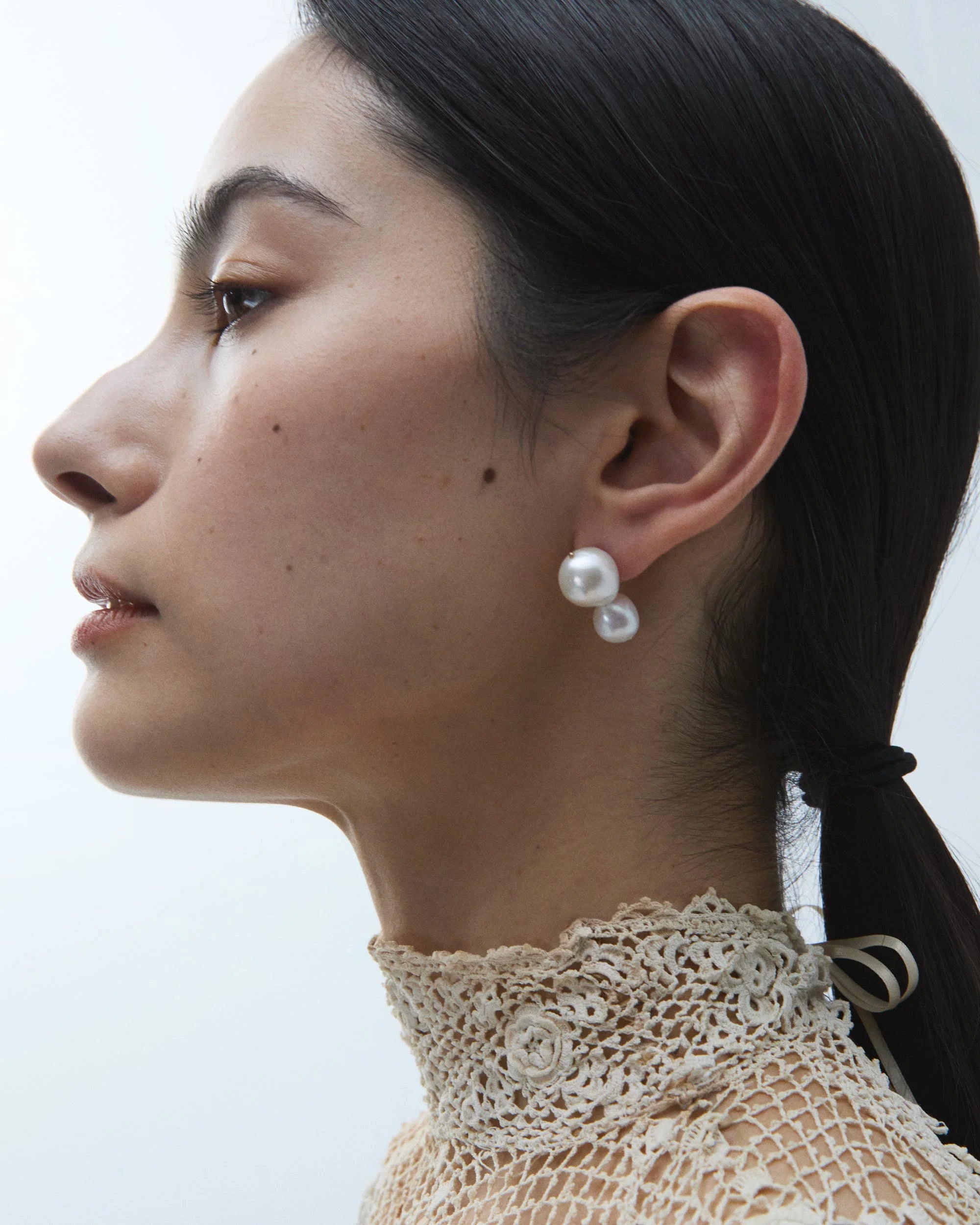 Pearl Clove Stud Earrings