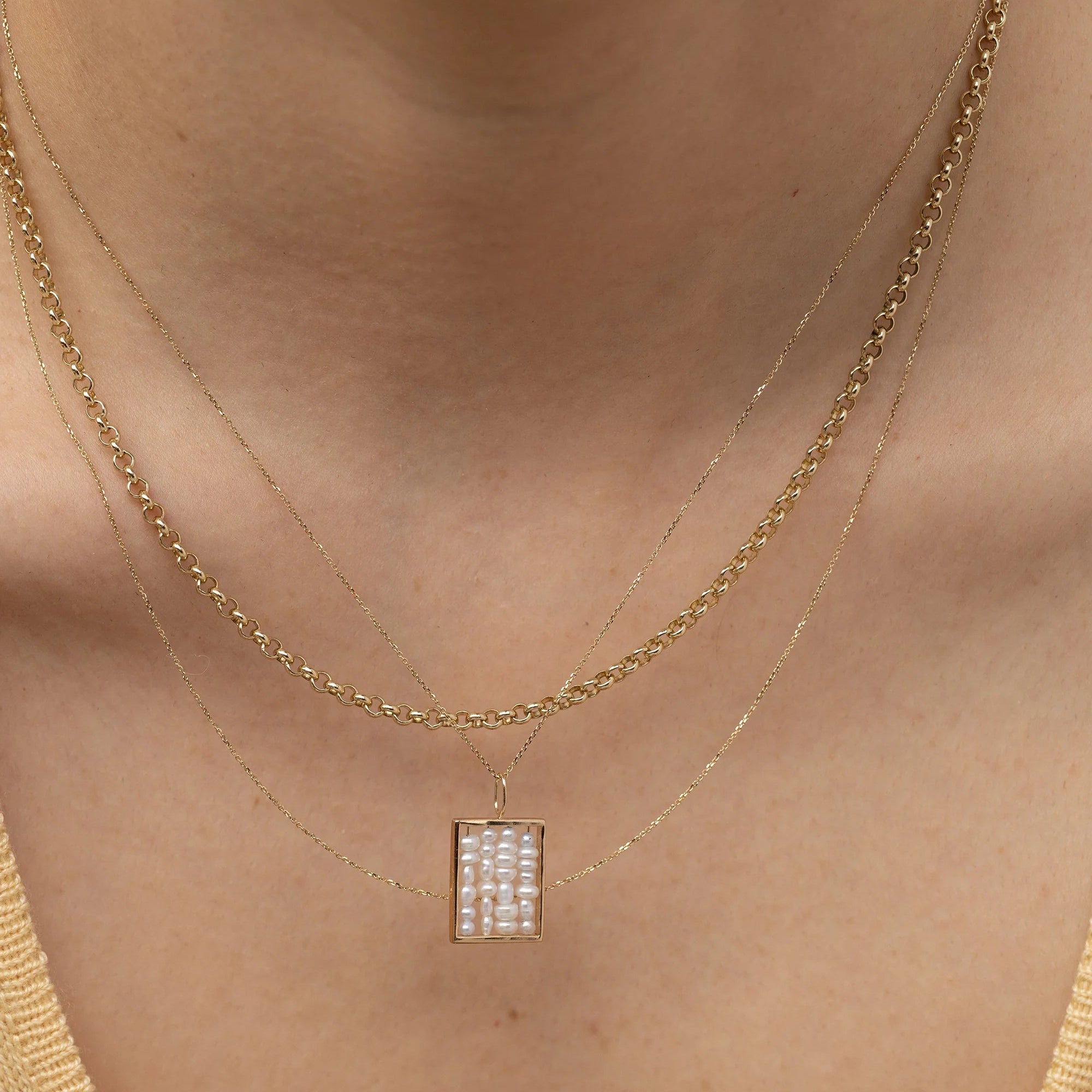 Pearl Small Weaving Necklace