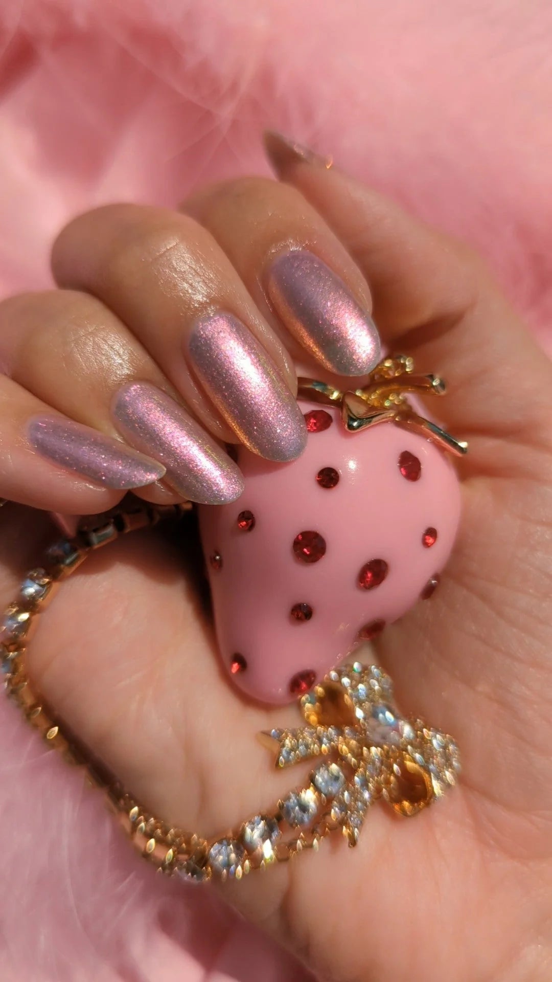 Pink Strawberry Puffs Nail Polish