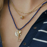Rainbow Sapphire Rondelle Bead Charm