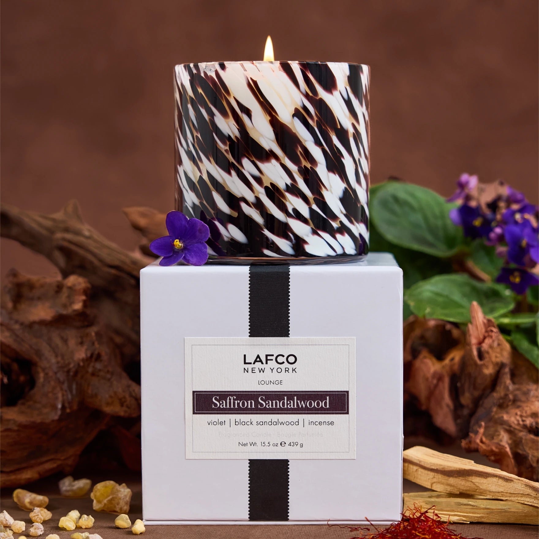 Saffron Sandalwood Signature Candle, 15.5oz