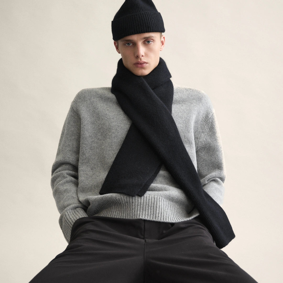 Wool Scarf, Onyx
