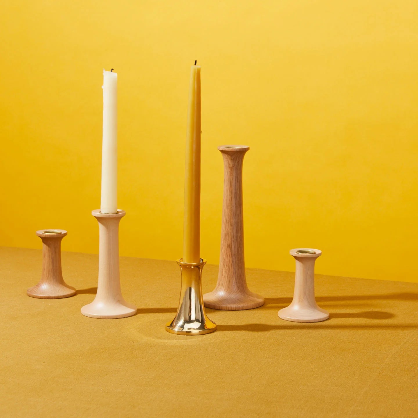 Simple Candle Holder, Extra Small, Maple