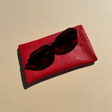 Sunglasses Case, Tomato Leather
