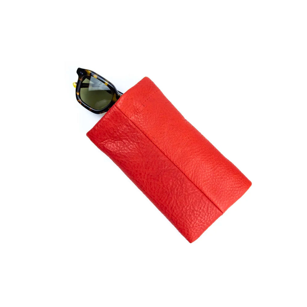Sunglasses Case, Tomato Leather