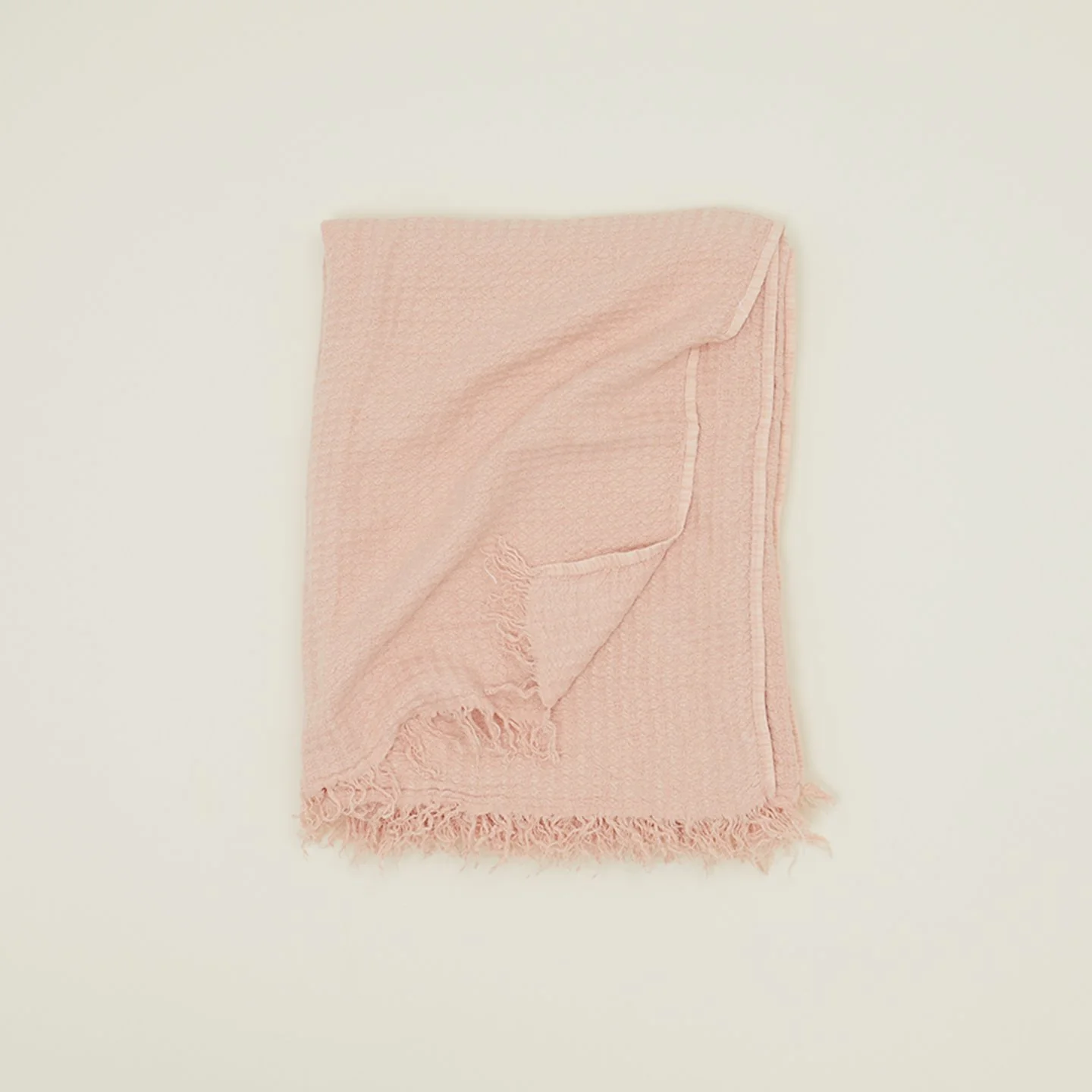 Simple Linen Throw Blanket, Blush