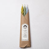 Hydrangea Beeswax Spiral Taper Candles, Set of 3