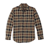 Vintage Flannel Work Shirt, Navy / Ivory / Red