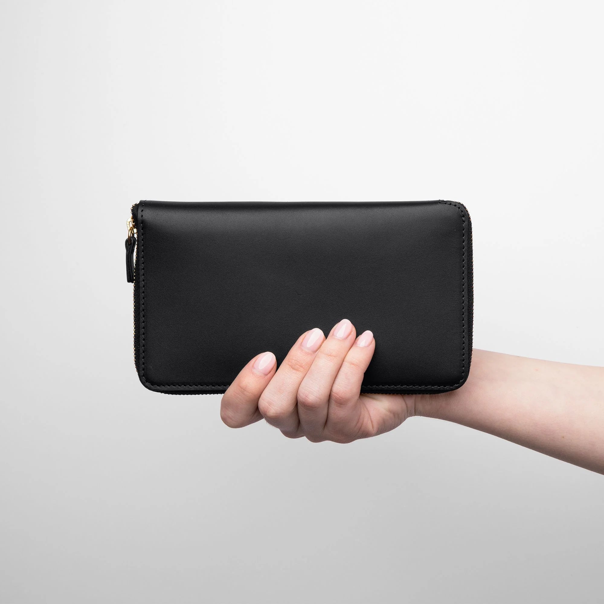 The Tall Coupe Leather Wallet, Black