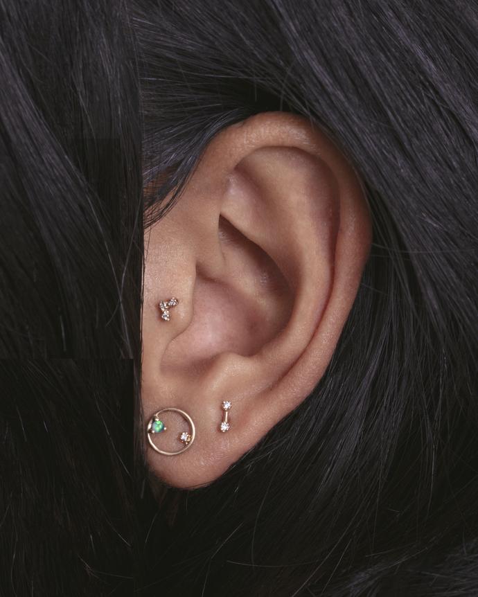 Wwake | Mini Circle Stud Earring (Single)