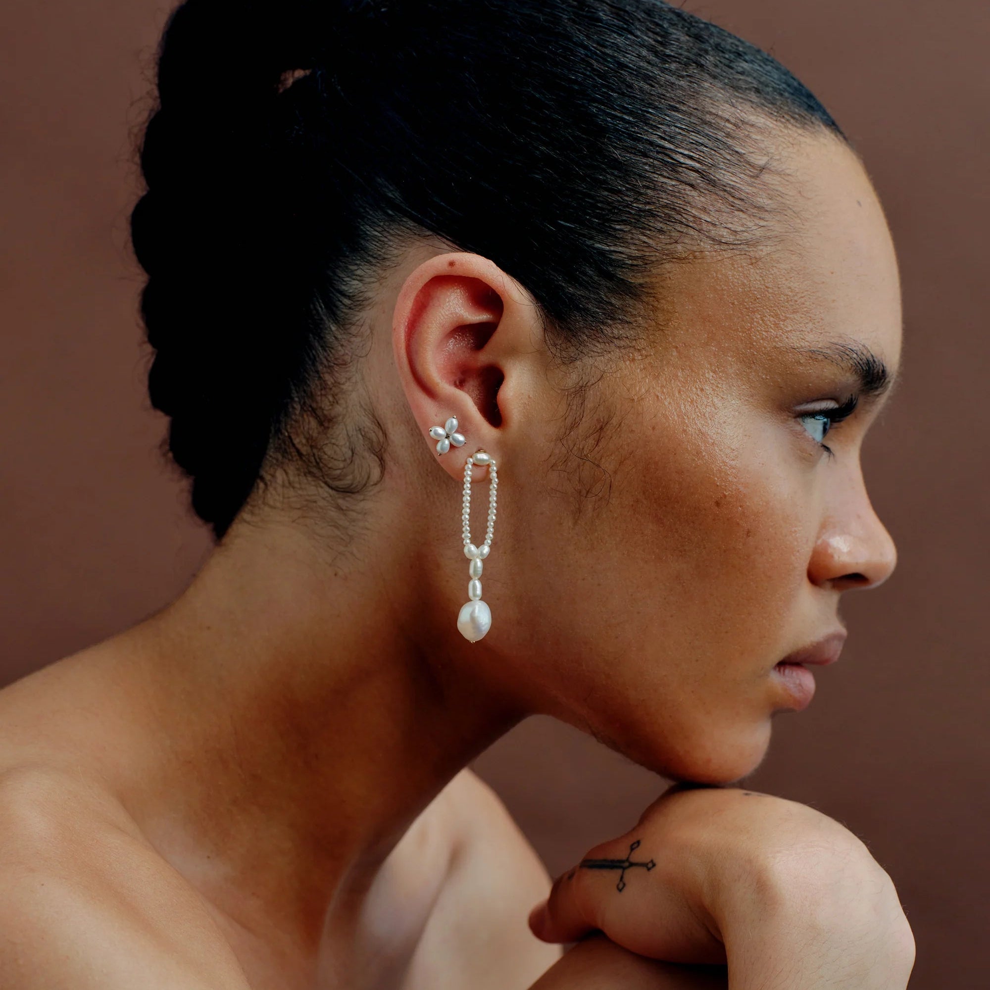 Pearl Hitch Earrings