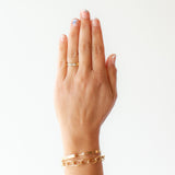 Round and Princess Cut Diamond Dyad Signet Ring