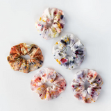 Botanically Dyed Silk Scrunchie, Multi