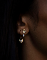 Wwake | Pearl Droplet Hoop Earrings