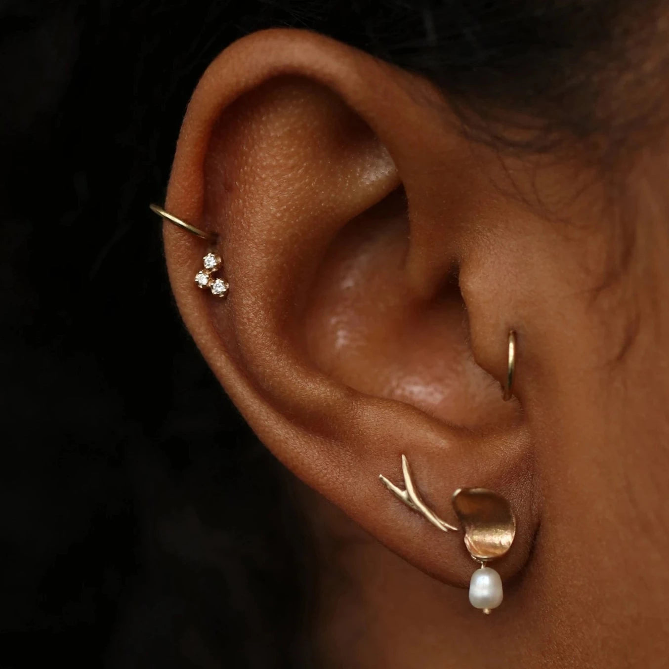 Wwake | Pearl Dewdrop Earrings