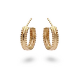 Ruth Tomlinson | Double Beaded Gold Hoop Earrings