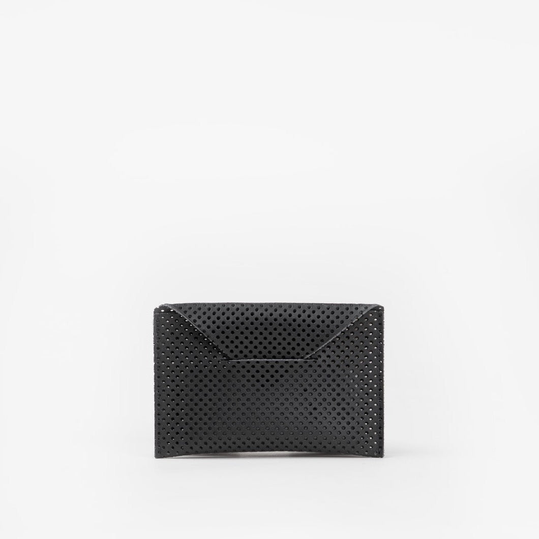 Card Envelope Wallet, Black Perf