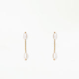 Wwake | Short Pearl Shower Earrings