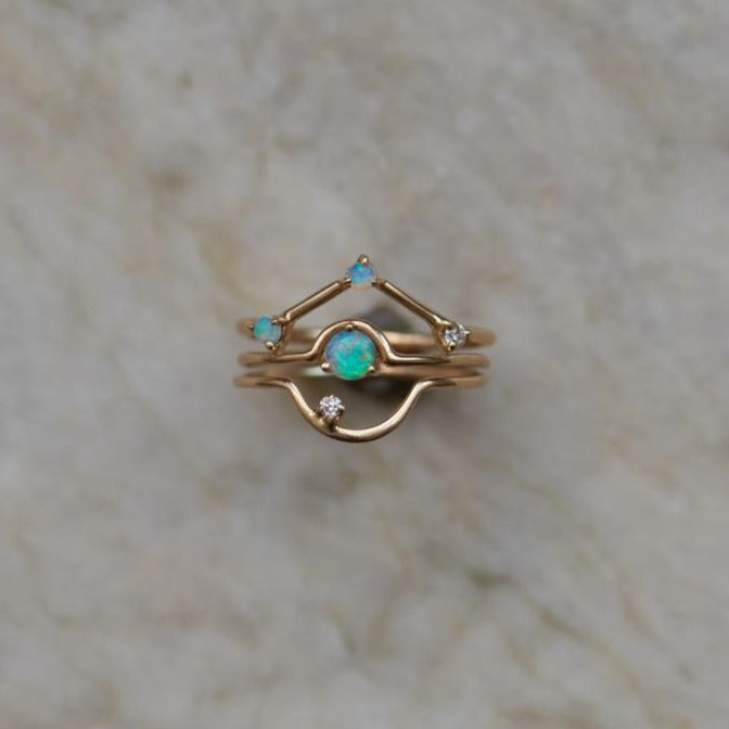 Single Nestled Opal Ring LAPIS Tacoma